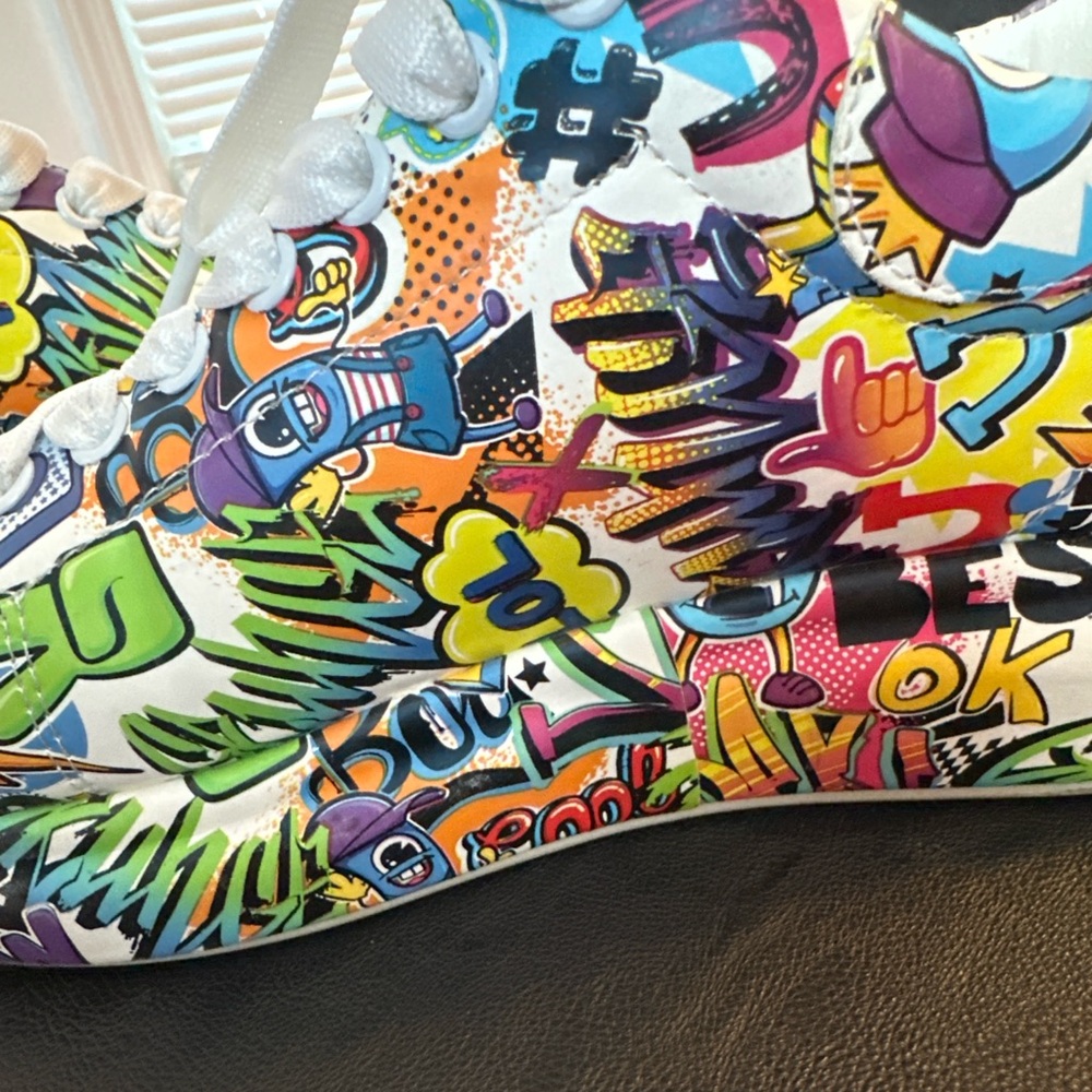 Colorful Graffiti Women's Sneakers